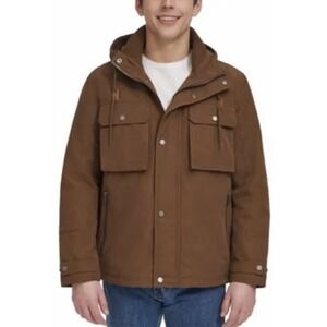 Marc New York Andrew Marc  Men's Jacket Hooded Size XXL Color Brown